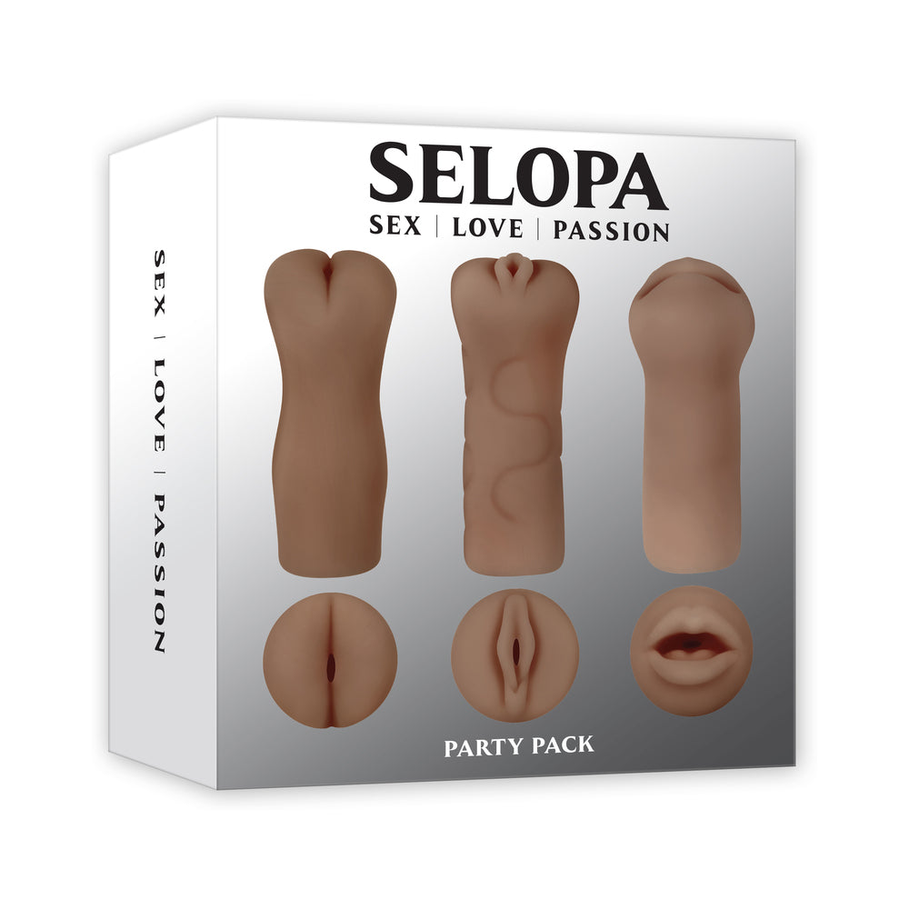 Selopa Party Pack 3pc Stroker Pack Dark